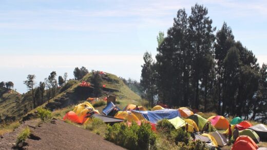 Lahan Camp di Gunung Rinjani