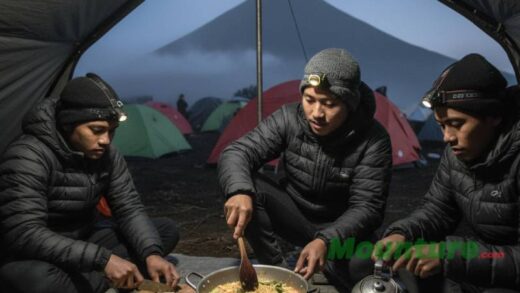 Pendaki sedang Masak