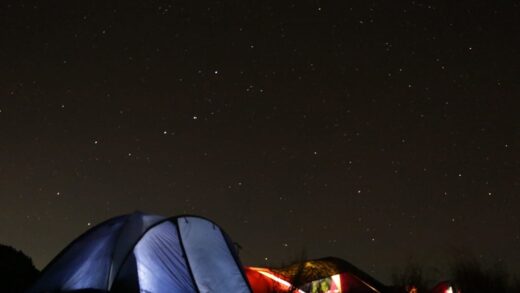 Suasana Malam di Gunung Guntur, Garut