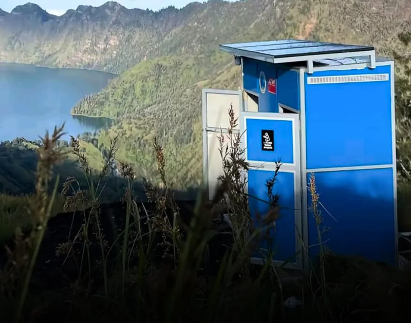 Toilet Ramah Lingkungan di Jalur Pendakian Gunung Rinjani