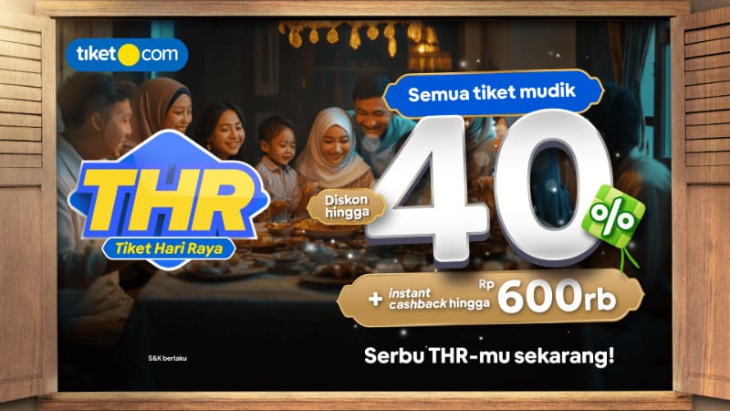 Promo Tiket Hari Raya dari tiket.com