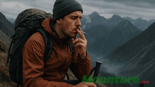 Merokok saat Mendaki Gunung