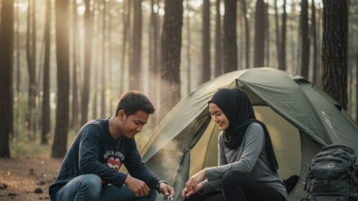 Kemah di Hutan