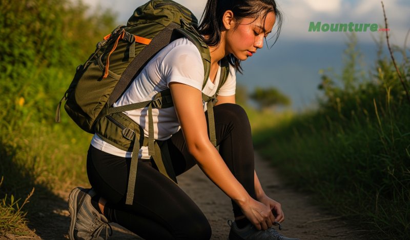 Sepatu Gunung - Pendaki Wanita