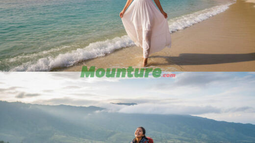 Kolase Liburan Gunung dan Pantai