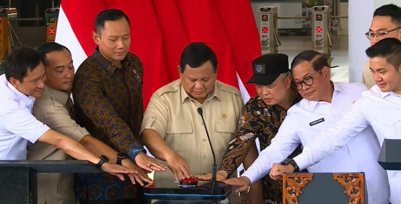 Presiden Resmikan Stasiun Tanah Abang