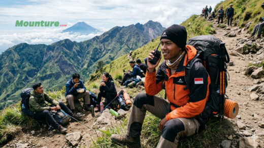 fungsi handy talkie saat mendaki