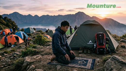 Sholat di Gunung