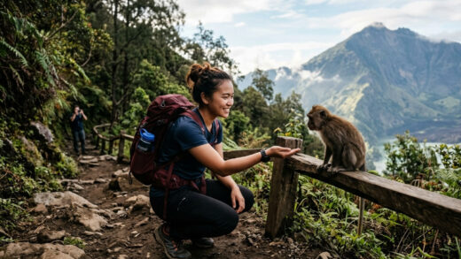 Bertemu Monyet Saat Mendaki Gunung