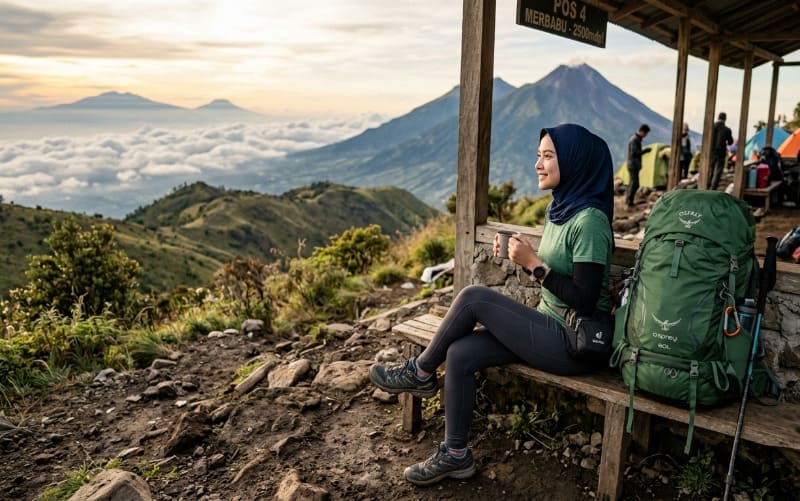 Istirahat di Gunung