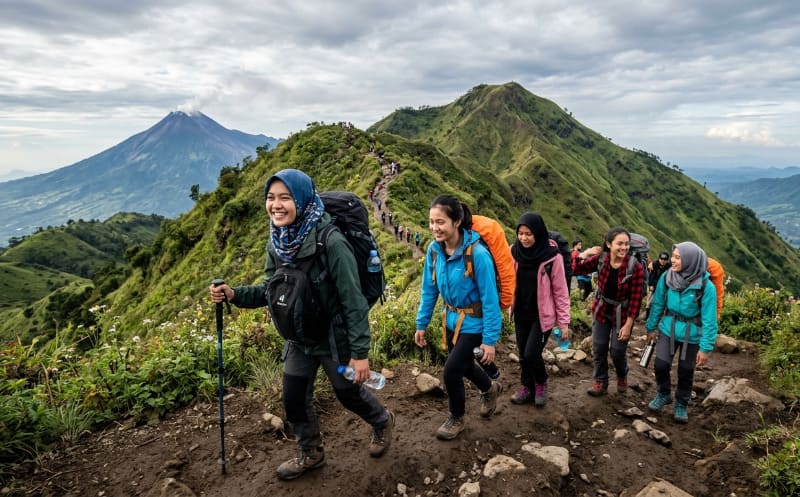 Pendaki Wanita Cantik