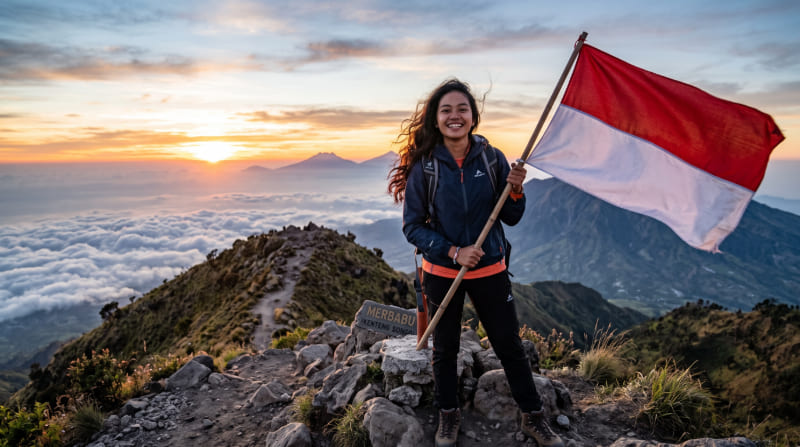 17 Agustus di Gunung
