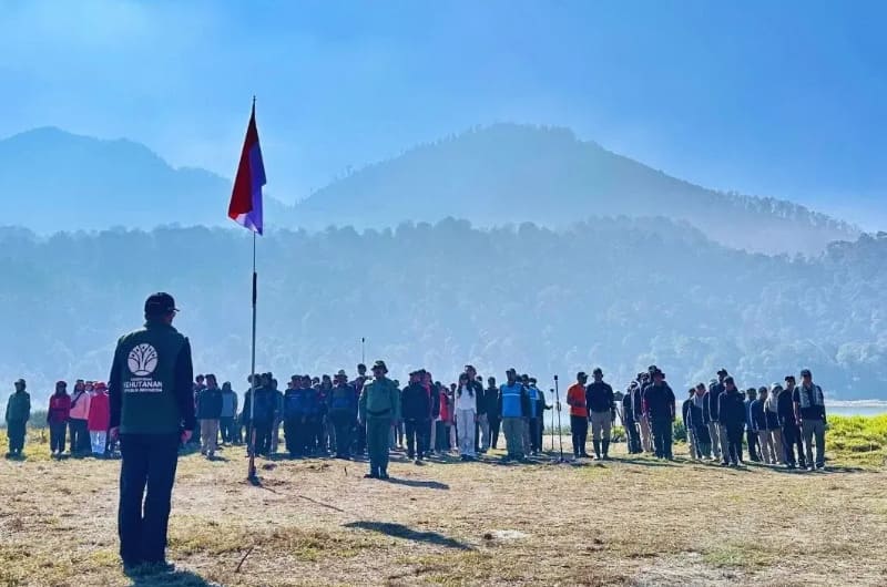 Upacara Hut Ri 81 di Taman Hidup Argopuro
