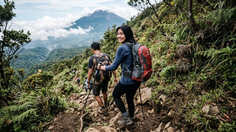 cara mendaki gunung agar tidak cepat lelah