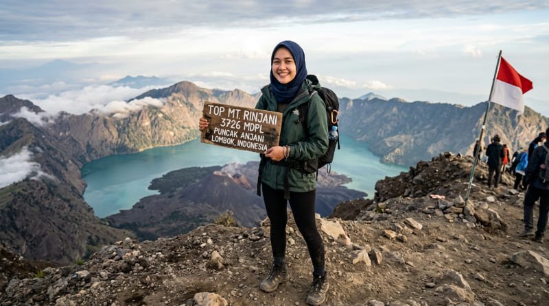 Pendaki Wanita - Rinjani